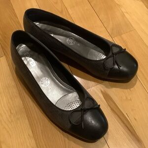 Grey/Black Herringbone Ara Flats Sz 37